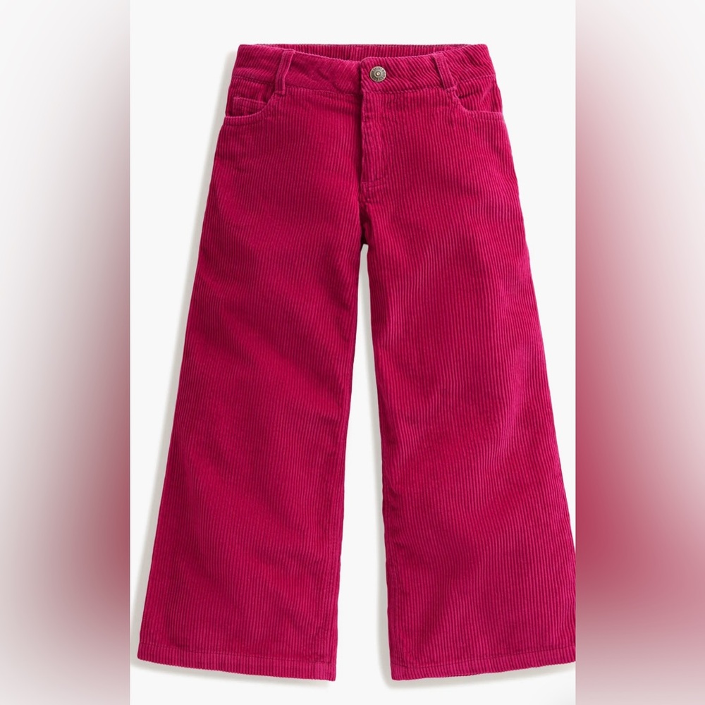 Mini Boden Vibrant Pink wide leg Corduroy Pants Size 4/5 years - Picture 3 of 8
